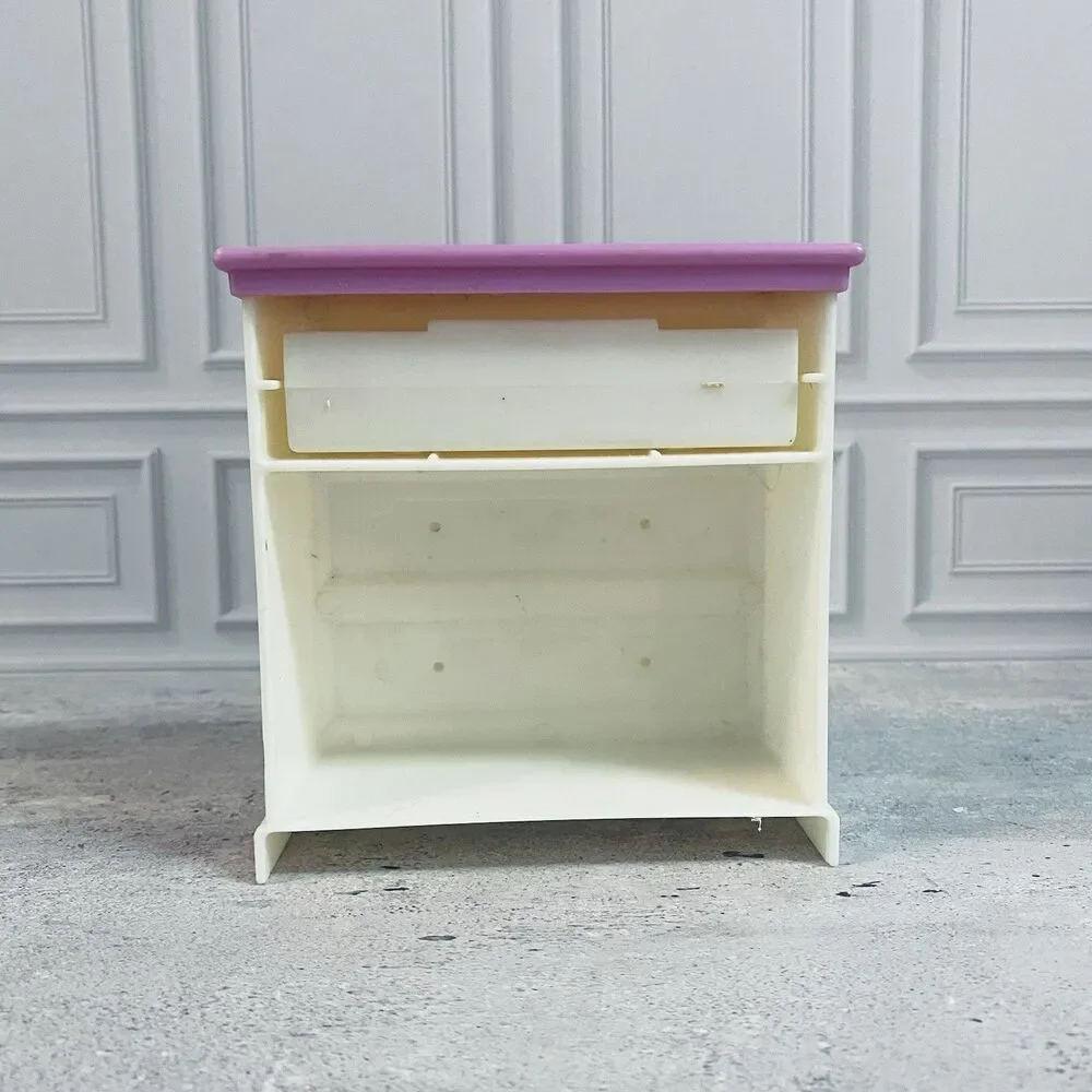 Vintage White And pink Barbie Kelly Doll Dresser